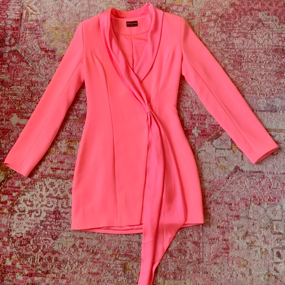 White Fox Boutique Pink Blazer Dress - Picture 4 of 8